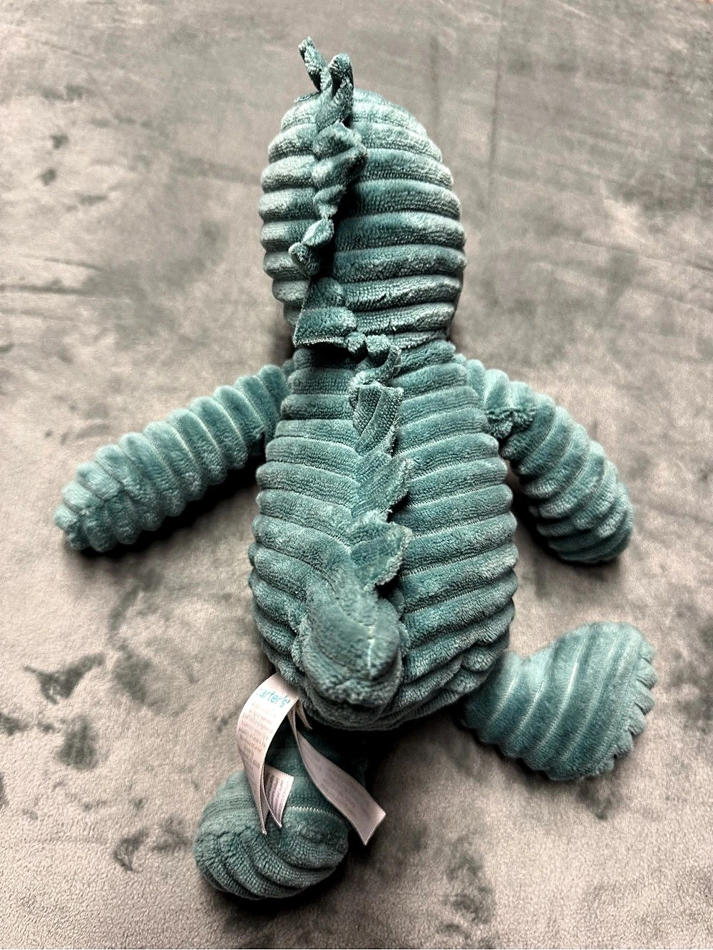 Carter's Corduroy Dinosaur Stuffed Animal Plush Green